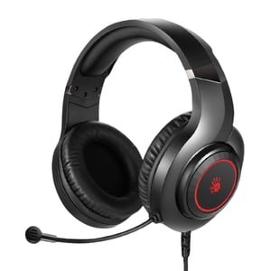BLOODY G220 słuchawki/zestaw słuchawkowy Przewodowa Opaska na głowę Gaming USB Typu-A Czarny, Czerwony