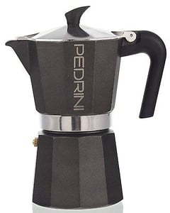 Pedrini 9114 manuell kaffebryggare Moka-kaffebryggare Antracit