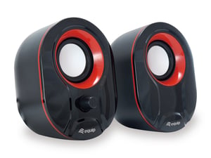 Equip 245332 Lautsprecher Schwarz, Rot, kabelgebunden, 3 W