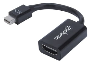 Manhattan 151528 kabeladapter 0,12 m Mini DisplayPort till HDMI typ A (standard) svart