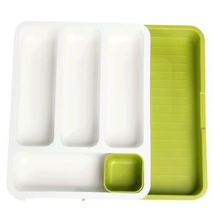 Joseph Joseph DrawerStore Drawer Organizer, Green, White