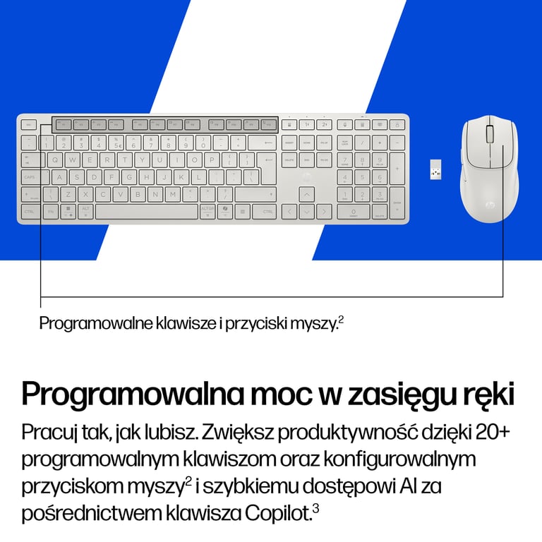 HP Zestaw myszki i klawiatury Multi-Device Dual-Mode 495C