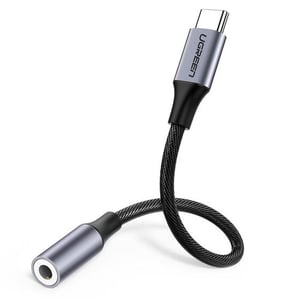 Ugreen 30632 Phone Cable, Black, USB-C to 3.5mm