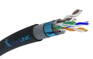 Extralink CAT5E SFTP (SF/UTP) V2 Outdoor Twisted-Pair Network Cable, 305M