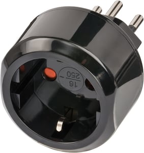 Brennenstuhl 1508642 Type J (CH) Power Plug Adapter, Black
