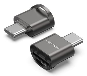 Vention CLMH0 USB 2.0 Type-C-kortläsare, grå