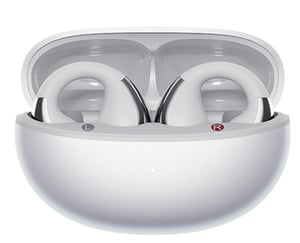 QCY Crossky C30S Trådlösa hörlurar med öppen design för samtal/musik via Bluetooth, vita