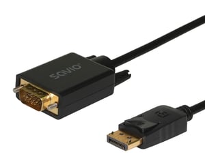 Savio Cl-203 1,8 m DisplayPort VGA (D-Sub) Schwarz