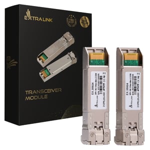 Extralink SFP+ 10G 2-pack | SFP+-modul | 10 Gbps, LC/UPC, 1310 nm, 40 km, single mode, DOM (EX.35924) nätverksmodul