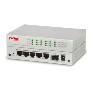 ROLINE 21.14.3523 Managed Gigabit-Ethernet-Netzwerk-Switch (10/100/1000) Grau