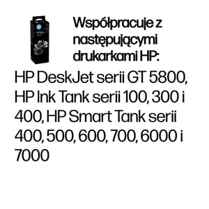 HP Butelka z oryginalnym czarnym atramentem GT53XL 135 ml