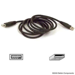 Belkin USB Extension Cable 1.8m kabel USB 1,8 m Czarny