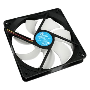 Cooltek Silent Fan 140 Obudowa komputera Wentylator 14 cm Czarny, Biały