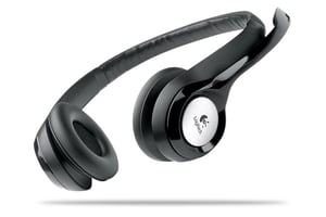 Logitech ClearChat Comfort Kopfhörer-Set, kabelgebunden, für Telefonate/Musik, schwarz