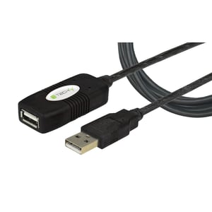 Techly IUSB-REP10TY USB-Kabel USB 2.0 10 m USB A 0,48 Gbit/s Schwarz