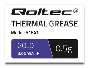 Qoltec 51641 thermal paste, 3.05 W/m·K, 0.5 g