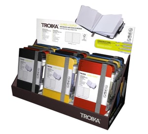 TROIKA CD127 anteckningsbok A7, 128 ark. Olika färger