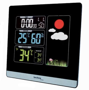 Technoline WS 6448 cyfrowa stacja meteorologiczna Czarny
