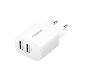 Intenso POWER ADAPTER 2XUSB-A/7802412 Power Adapter/Inverter, Indoor, 24 W, White