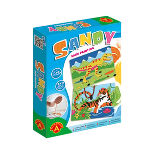 Alexander Toys Sandy Sand Painting Dinosaur + Tiger Coloring Set