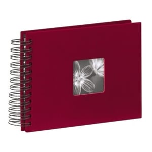 Hama Spiral Album "Fine Art," burgundy, 17x22/50 photo album, red, 50 sheets, 10 x 15, 13 x 18