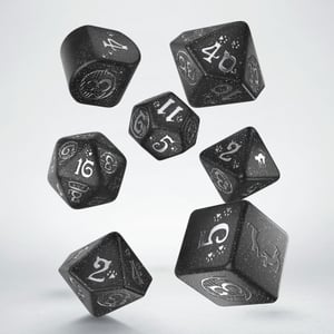 Q-workshop RCAT05 Set of game dice, plastic, 7 pcs.