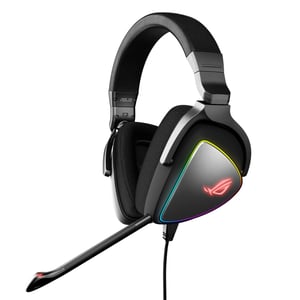 ASUS ROG Delta Wired Gaming Headset with Headband, Black