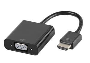Vivanco CA HDVGA 11 0,1 m HDMI typ A (standard) VGA (D-Sub) + 3,5 mm svart