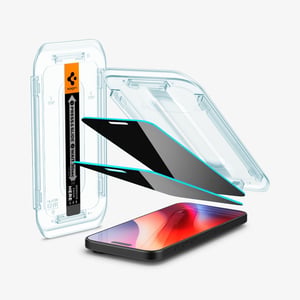 Spigen GLAS.tR EZ Fit | Privacy Przezroczysta ochrona ekranu Apple 2 szt.