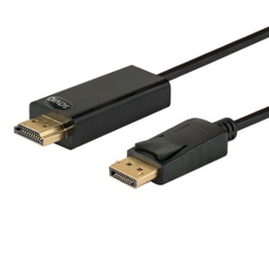 Savio CL-56 Kabeladapter 1,5 m DisplayPort-HDMI Typ A (Standard) Schwarz
