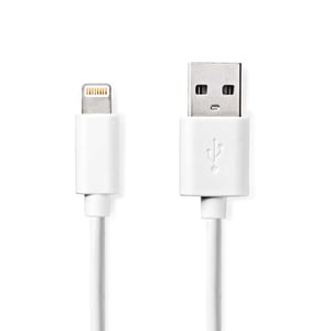 Nedis CCGL39300WT30 Lightning-kabel 3 m Vit