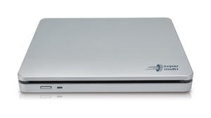Hitachi-LG Slim Portable DVD-Writer DVD±RW Optical Drive, Silver