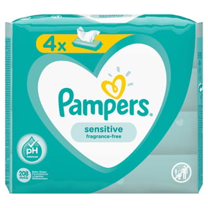 Pampers 81687197 Baby Wipes, 208 count