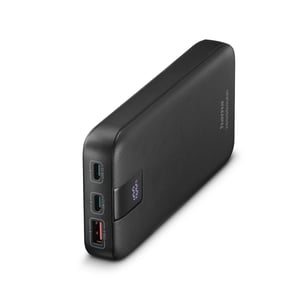 Hama 00201719 Lithium-Polymer (LiPo) Power Bank, 20,000 mAh, Anthracite