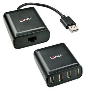 Lindy 42679 USB 2.0-Hubs und -Konzentratoren, schwarz