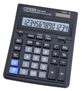 Citizen SDC-554S kalkulator Desktop Podstawowy kalkulator Czarny
