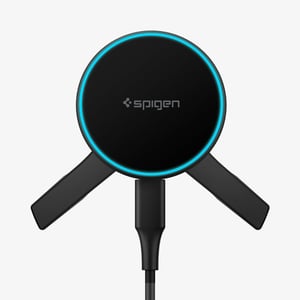 Spigen EV15MAQ Smartfon Czarny USB Bezprzewodowe ładowanie Szybkie ładowanie Automatyczna