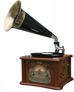 Roadstar HIF-1850TUMPK Plattenteller mit Drehplatte, braun