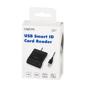 LogiLink CR0047 czytnik do kart chipowych Wewnętrzna USB 2.0 Czarny