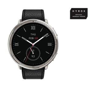 Amazfit W2433EU1N smartwatch / sports watch, 3.35 cm (1.32") AMOLED digital display, 466 x 466 px, touchscreen, Silver