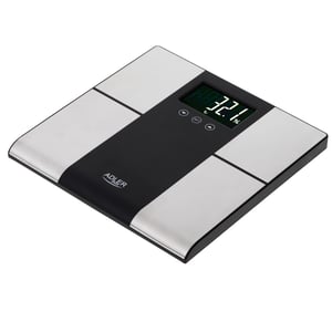 Adler AD 8165 Rectangular Black and Gray Electronic Personal Scale