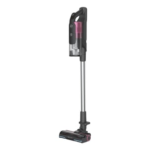 Hoover HF920H 011 2-i-1-dammsugare med stativ, batteri, torrdammsugning, EPA-klassad, påsfri, 0,7 l, rosa, rosa