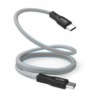SBS TECABLETCCMAG USB-Kabel USB 3.2 Gen 1 (3.1 Gen 1) 1 m USB-C Schwarz, Silber