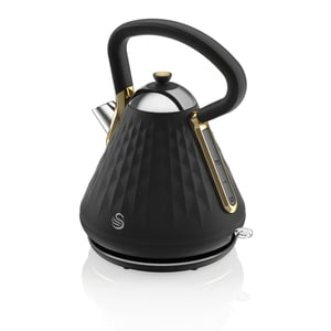 Swan Gatsby 1.7 L 3000 W Electric Kettle, Black