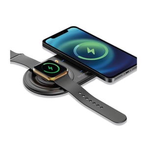 RealPower ChargeAIR Duo Smartphone, Smartwatch Black USB Internal