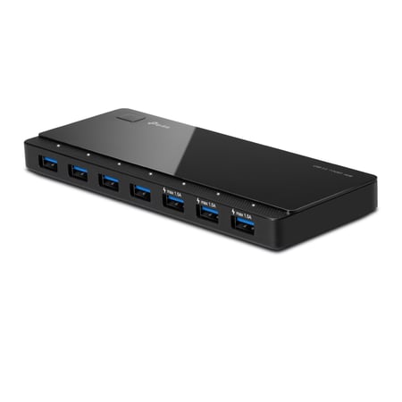 TP-Link UH700(UN) huby i koncentratory USB 3.2 Gen 1 (3.1 Gen 1) Micro-B 5000 Mbit/s Czarny