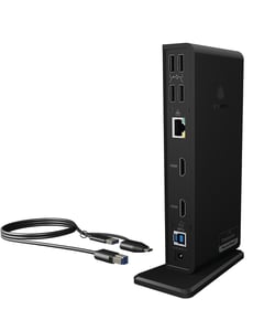 ICY BOX IB-DK2251AC Kabelansluten USB 3.2 Gen 2 (3.1 Gen 2) Typ A Svart