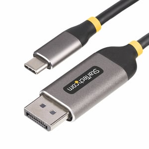 StarTech 142-USBC-DP-8K-10F 3 m USB Type-C to DisplayPort Cable Adapter, Black, Gray