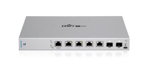 Ubiquiti UniFi US-XG-6POE nätverksswitch, hanterad 10G Ethernet (100/1000/10000), PoE-stöd, 1U, grå