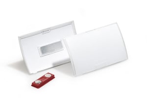 Durable Click Fold Polypropylene (PP) Name Tag, 10 pcs.